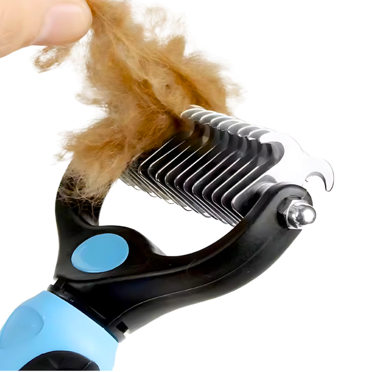 Deshedding Brush for Dogs and Cats Pet Grooming Tool - Peppermonk