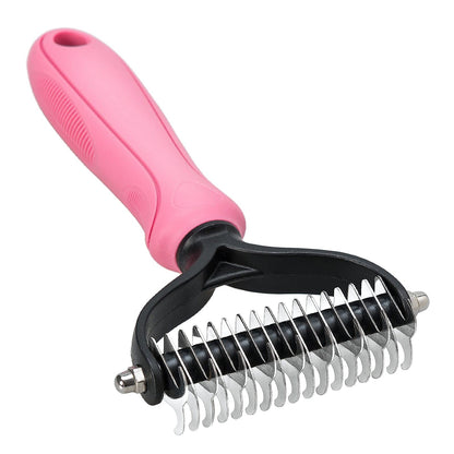 Deshedding Brush for Dogs and Cats Pet Grooming Tool - Peppermonk